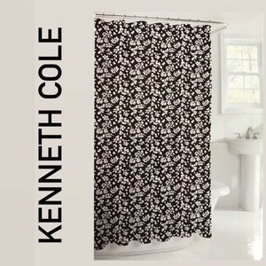 Kenneth Cole Floral Fabric Shower Curtain
